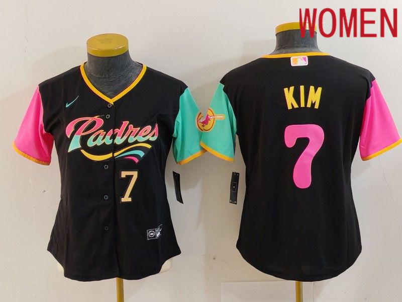 Youth San Diego Padres #7 Kim Black City Edition 2024 Nike MLB Jersey style 13->youth mlb jersey->Youth Jersey